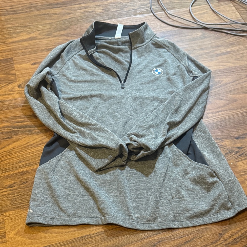 BMW adidas Gray and Black Women's Jacket